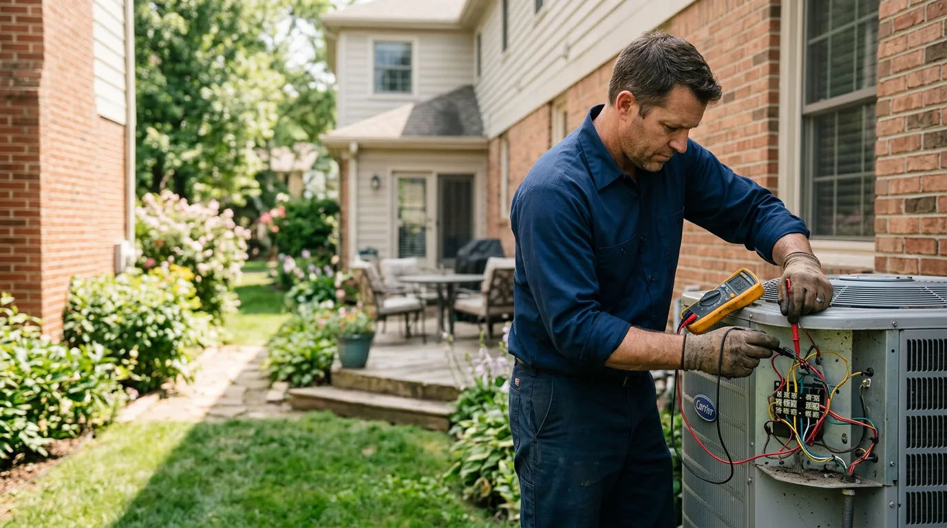 HVAC technician working near Reklaw, TX